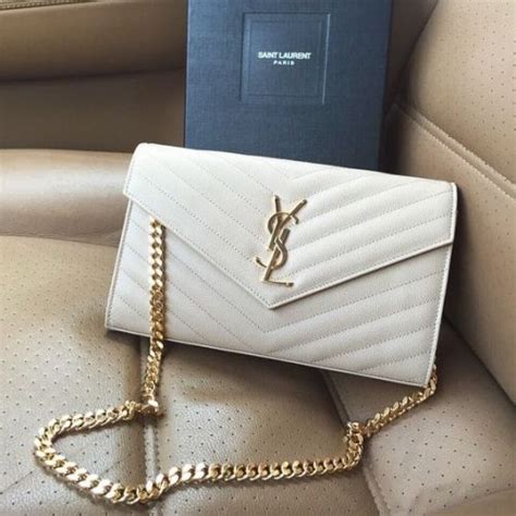 ysl white purse|ysl black and white bag.